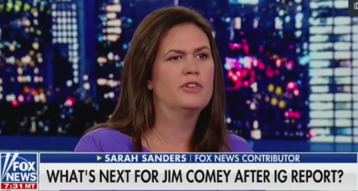 sarah huckabee sanders comey pirro sarah huckabee sanders comey pirro