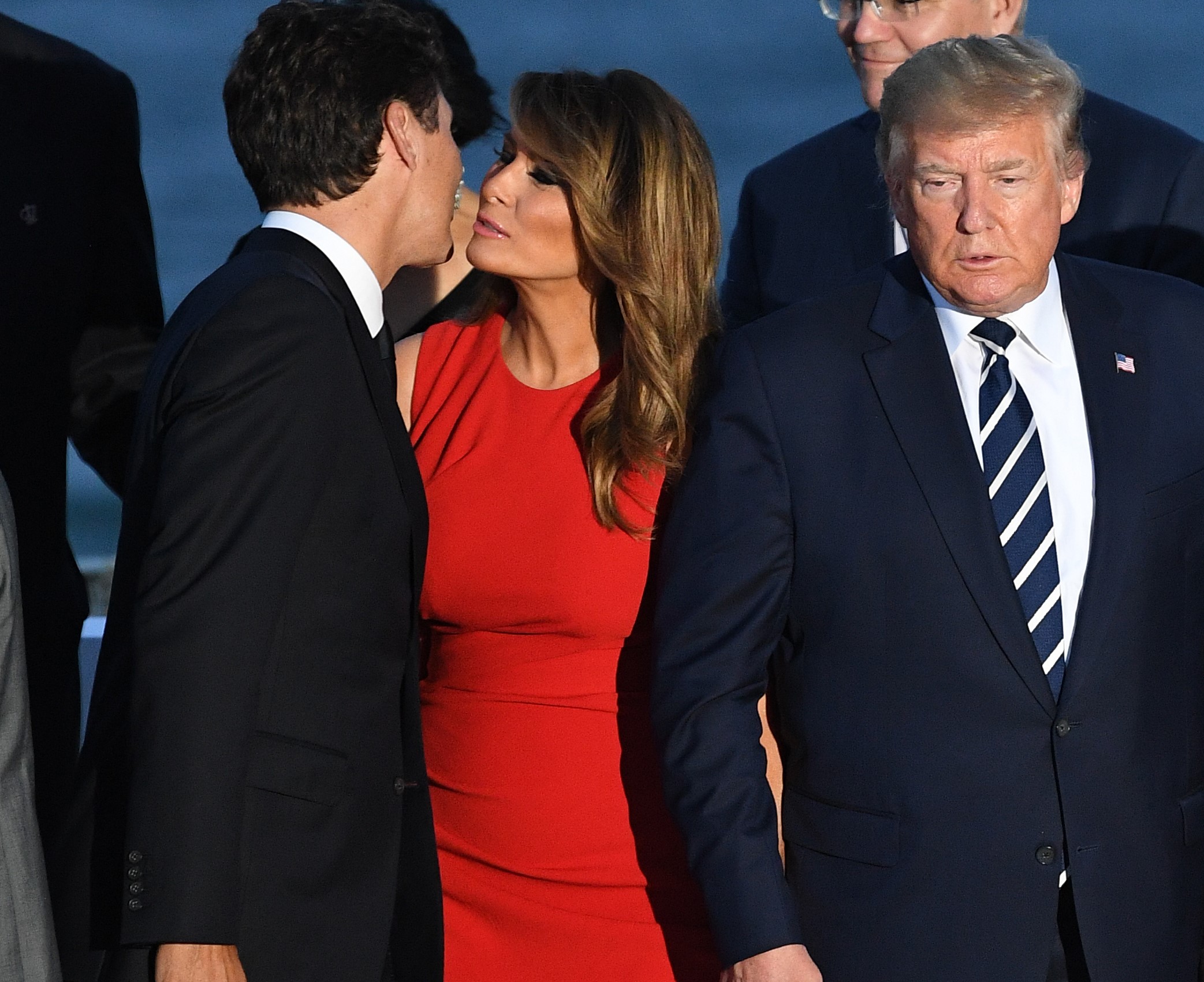 Justin Trudeaus Mom Calls Melania Trumps Cheek Kiss Cute Says He And His Wife Like Melania