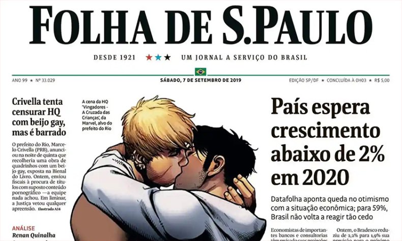 Folha de S. Paulo front page