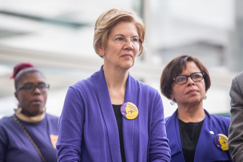 democrat debate elizabeth warren college support