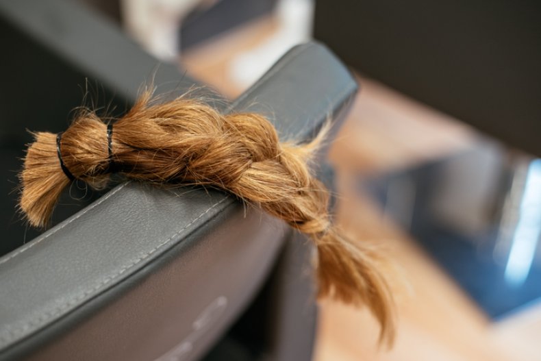 Ponytail cut off