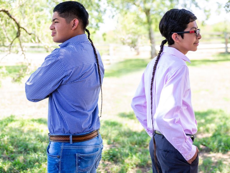 Cesar and Diego Gonzale braid court Cesar and Diego Gonzale braid court