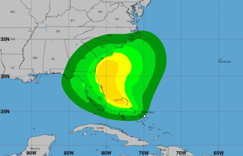 tropical storm humberto path bahamas florida