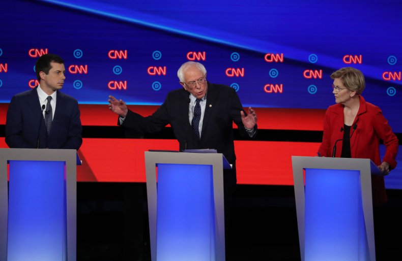Buttigieg, Sanders and Warren