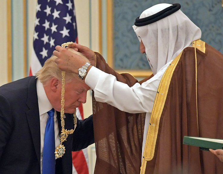 Donald Trump with King Salman