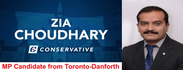 Zia Choudhary sign canada toronto election Zia Choudhary sign canada toronto election