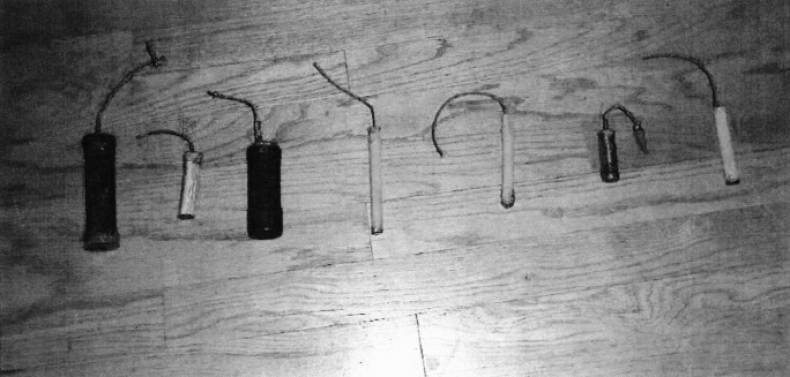 Explosives Recovered