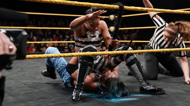 bianca belair mia yim nxt braid assist