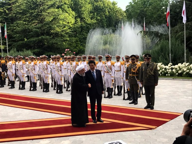 iran rouhani japan abe visit