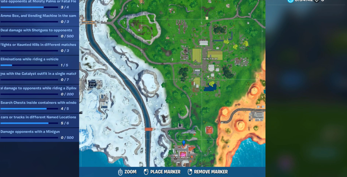 fortnite time trial location lucky