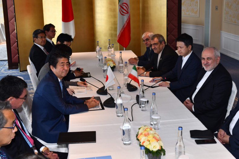 japan iran abe zarif diplomacy