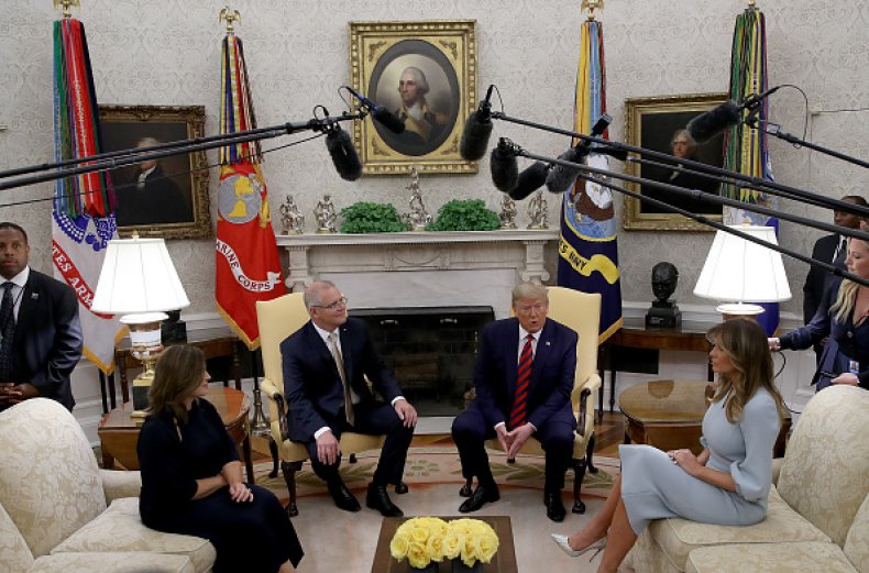 donald trump meets australian pm oval office