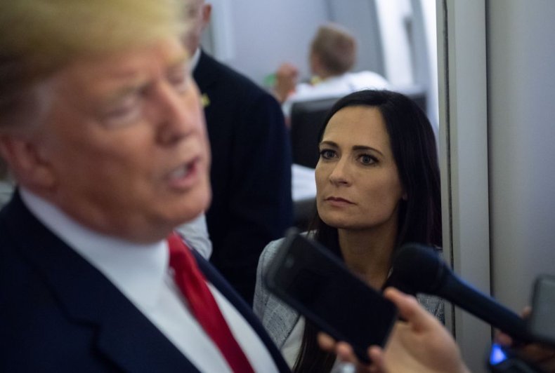 Trump and Stephanie Grisham