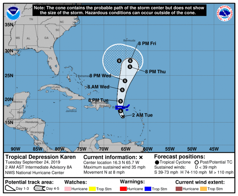 Tropical Depression Karen