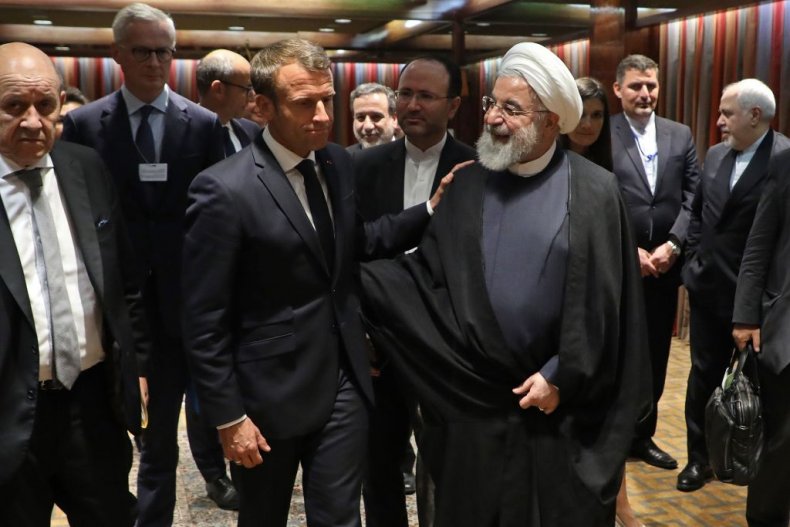 Macron and Rouhani