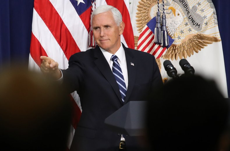 Vice President Pence Delivers Remarks At White House Naturalization Ceremony