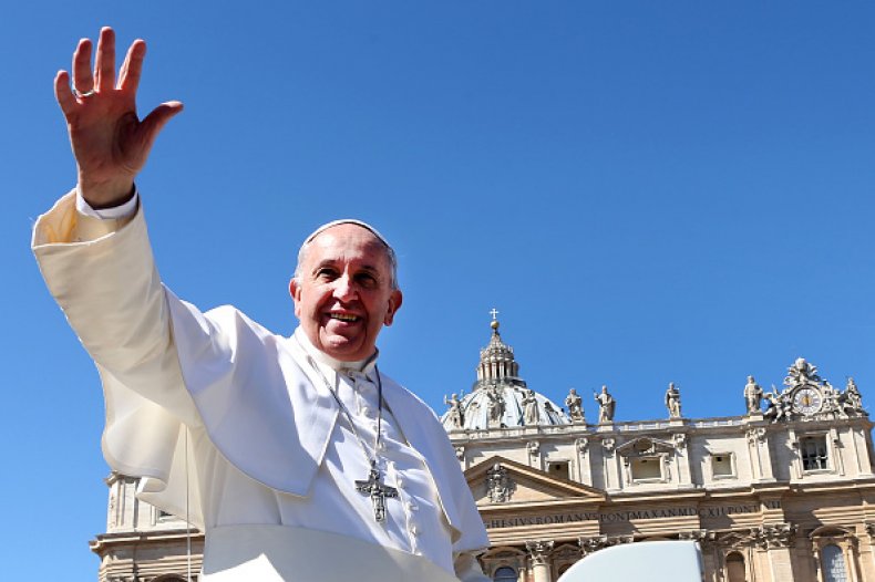 Pope Francis Outside Saint Peter's Square