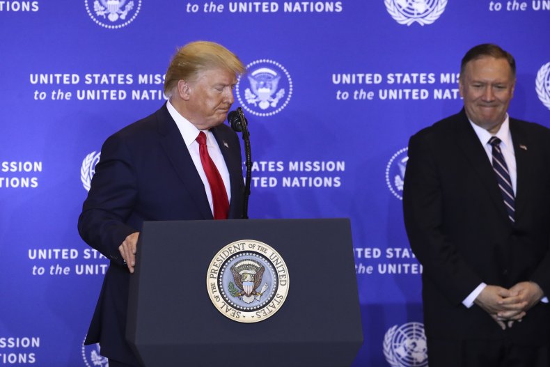 President Trump Holds News Conference In New York As World Leaders Gather In NYC For United Nations General Assembly