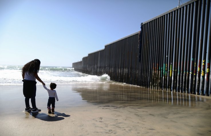 Child at U.S.-Mexico border Child at U.S.-Mexico border