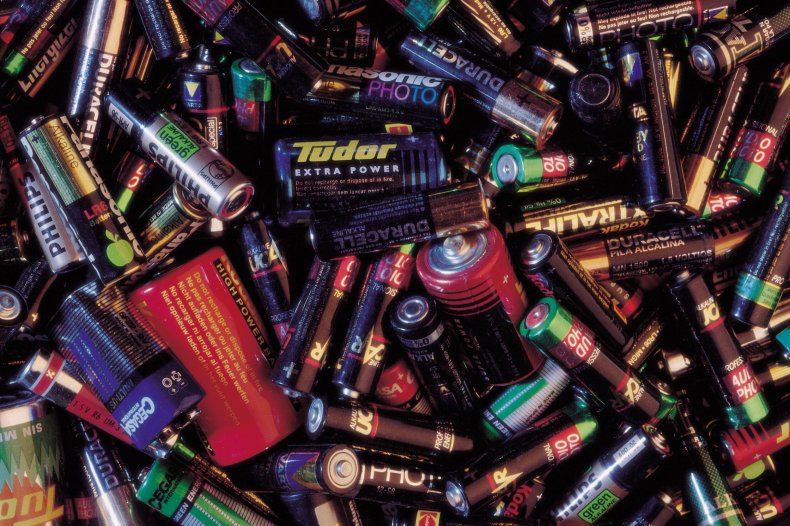 Batteries being recycled