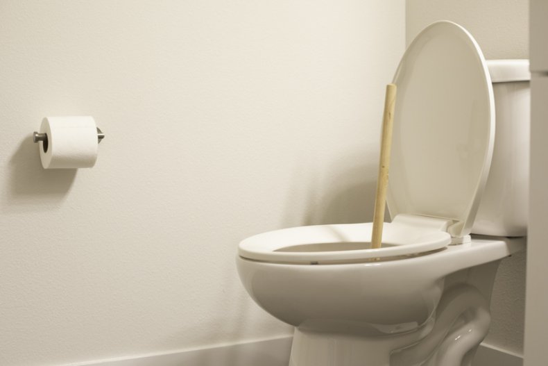 Toilet with plunger