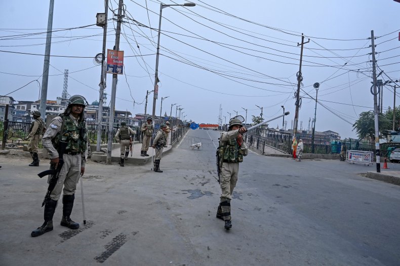 india administered kashmir border security pakistan
