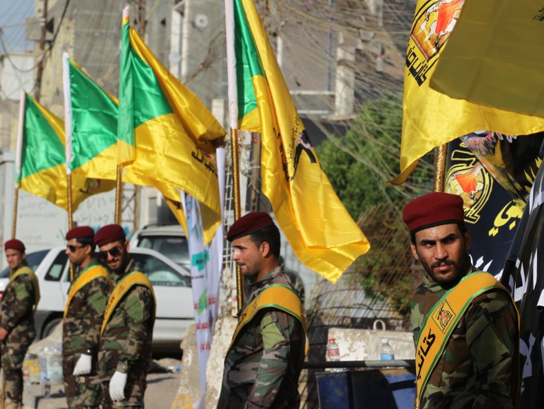 iraq hezbollah brigades air strikes syria