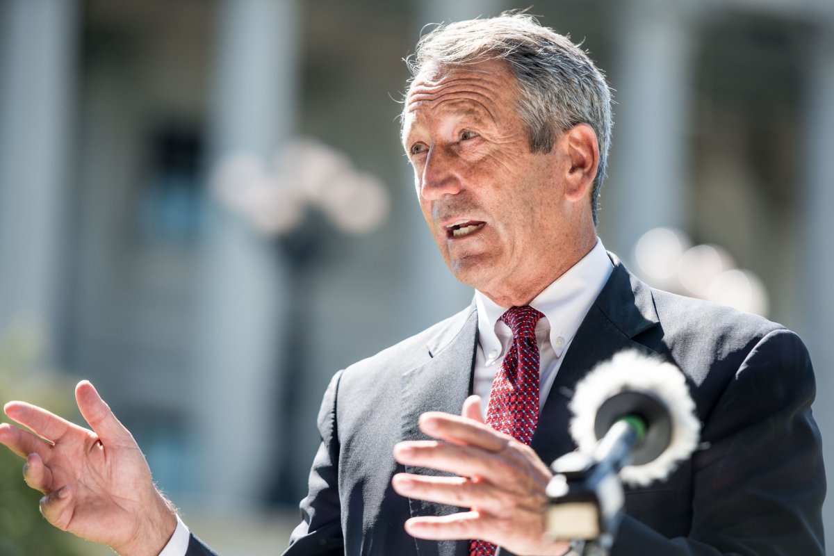 Republican Presidential Candidate Mark Sanford Campaigns At The South Carolina Statehouse