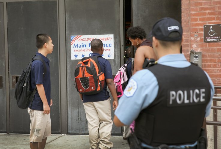 police outside school police outside school
