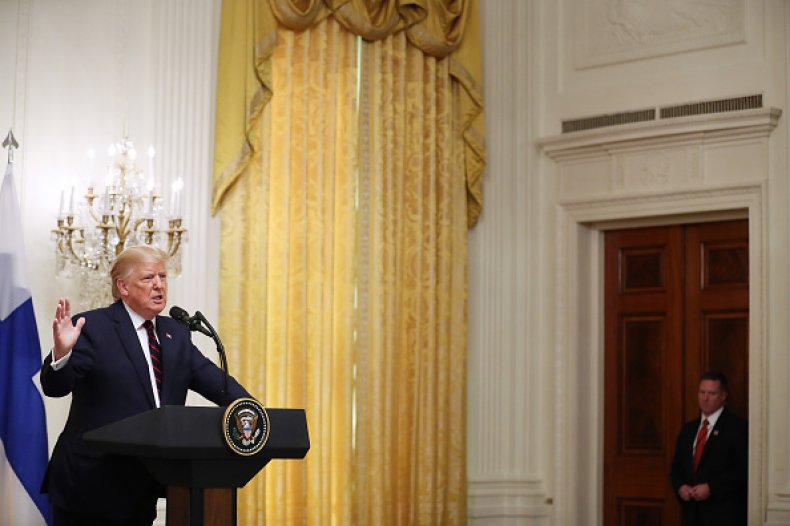 donald trump press conference finnish prime minister