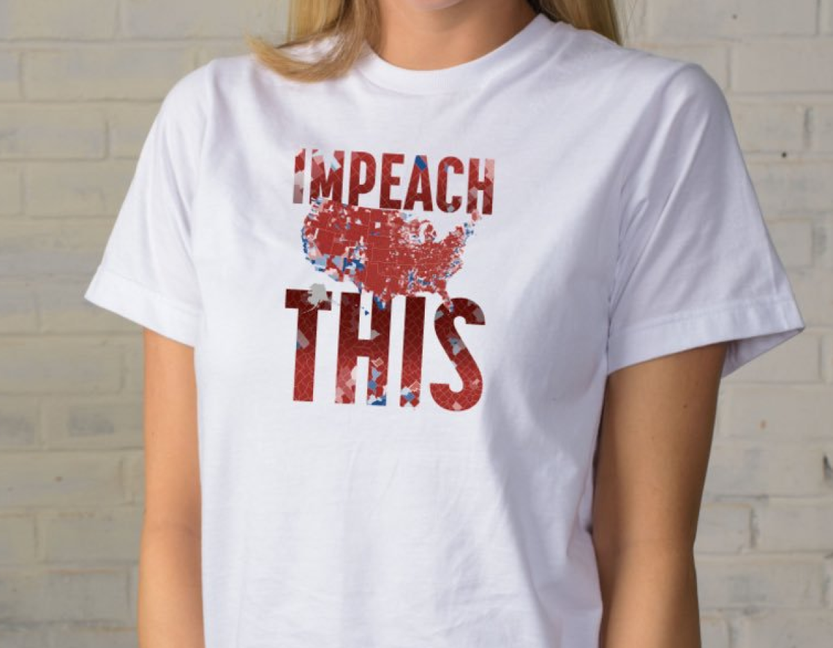 Try To Impeach This 2016 Election Map Trump T-Shirt Try To Impeach This 2016 Election Map Trump T-Shirt