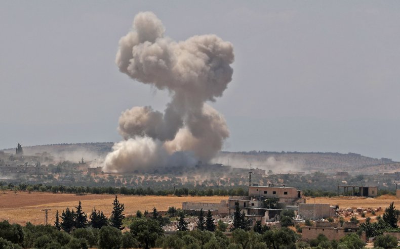 syria air strike idlib military war