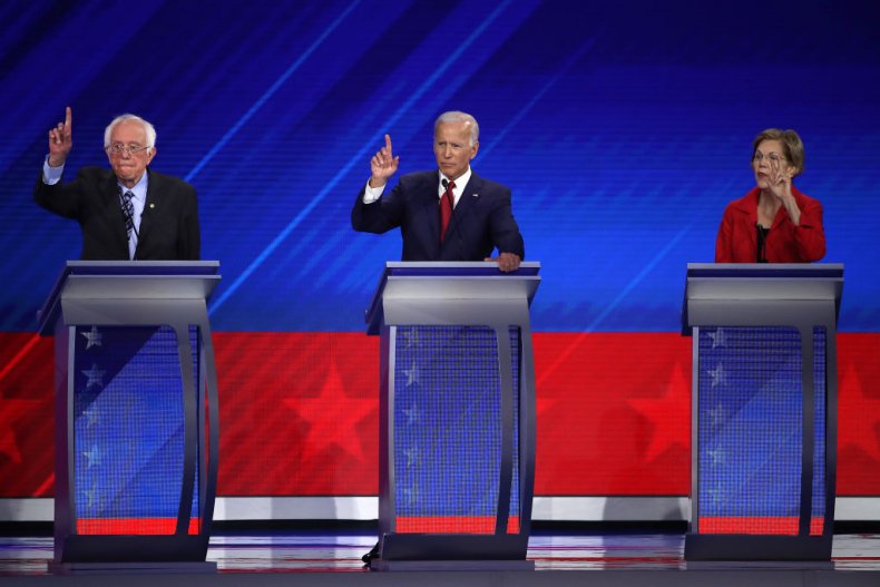 Bernie Sanders Joe Biden Elizabeth Warren Debate Bernie Sanders Joe Biden Elizabeth Warren Debate