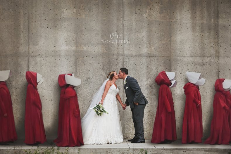 Viral Handmaid’s Tale Wedding Photo Ignites The Internet