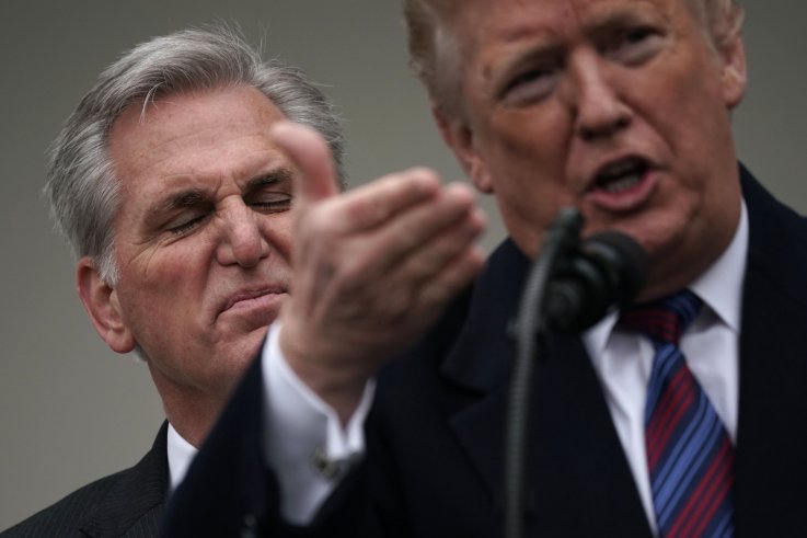 Trump and McCarthy in the Rose Garden Trump and McCarthy in the Rose Garden