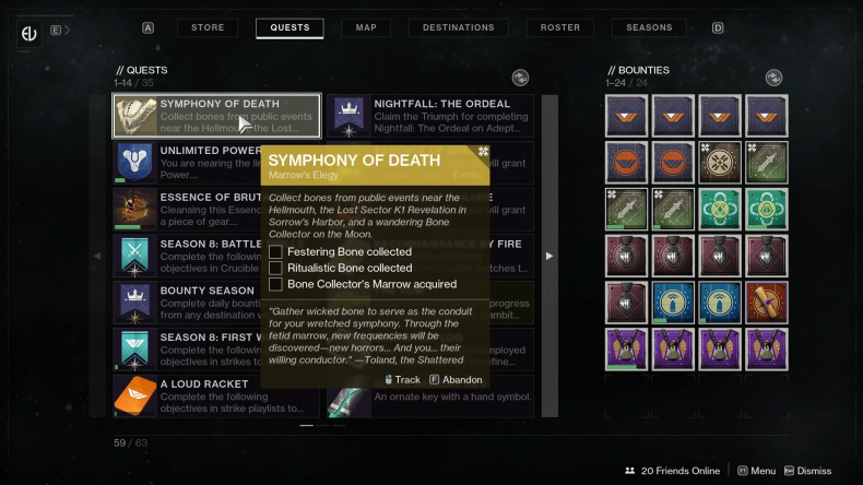 destiny 2 deathbringer bone collection destiny 2 deathbringer bone collection