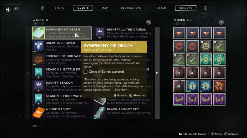 destiny 2 deathbringer circle of bones destiny 2 deathbringer circle of bones