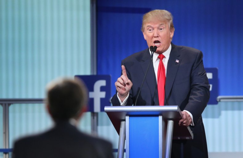 Trump, first republican presidential debate in 2015
