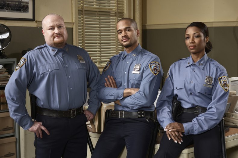 Three police officers
