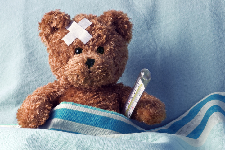 teddy bear with bandage