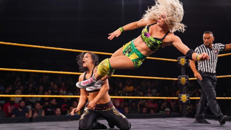 candice lerae dropkick shayna baslzer nxt wwe
