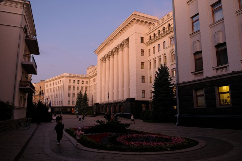 Ukraine administration building Volodymyr Zelensky 