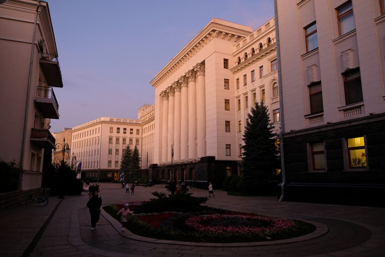 Ukraine administration building Volodymyr Zelensky
