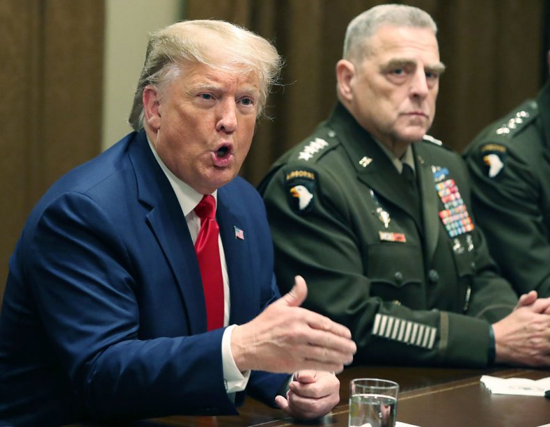 Donald Trump with General