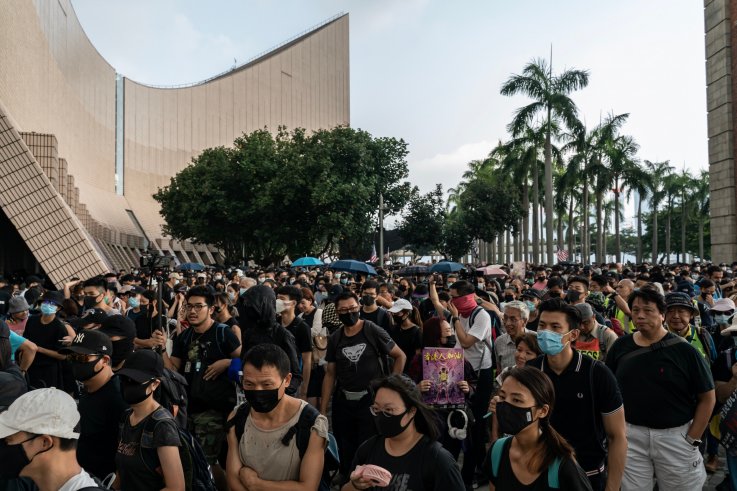 Pro-democracy protesters Hong Kong Pro-democracy protesters Hong Kong
