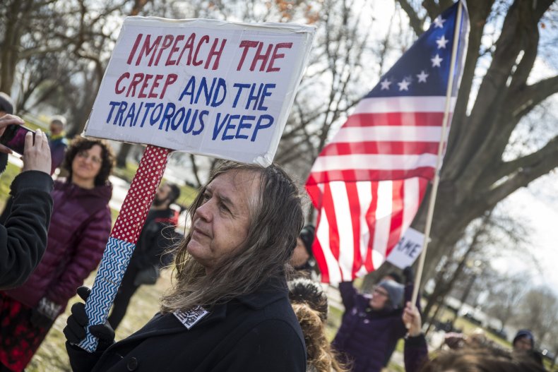 Donald Trump protesters impeachment