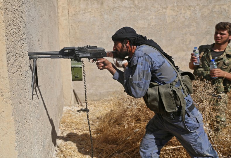 Turkish-backed Syrian fighter