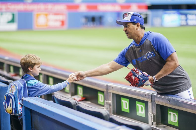 baseball Toronto manager child