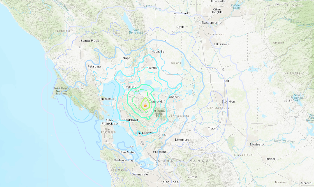 Earthquake In Sf Bay Area Today