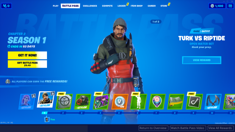 Fortnite Chapter 2 Season 1 Battle Pass Skins Every Unlockable Outfit To Tier 100